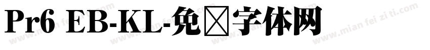 Pr6 EB-KL字体转换